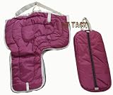 Western Horse Saddle Carrier Burgundy Set