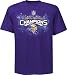 Minnesota Vikings 2009 NFC North Division Champs Locker Room T-Shirt - Medium