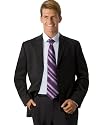 Jones NY Suit, Charcoal Stripe Athletic Fit