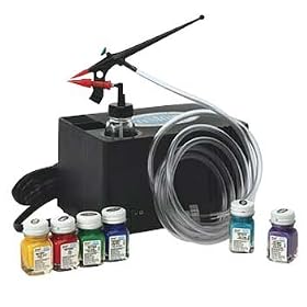 Mighty Mini Airbrush w Compressor Set from Car Radio Systems
