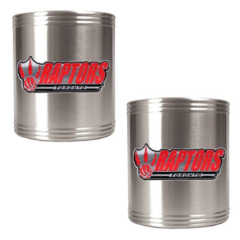 NBA Toronto Raptors Two Piece Stainless Steel Can Holder Set