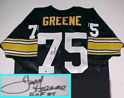 Mean Joe Greene Steelers NFL Black Jersey With 