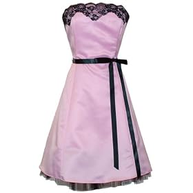 Strapless Satin Tulle Prom Dress Black Lace Trim