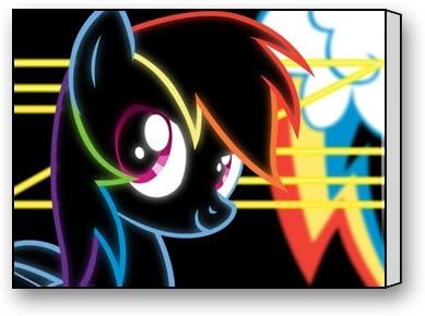 Funnyone Custom Modern Wall Art Decoration for Home Rainbow Dash Canvas Prints