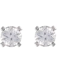 0.20Ct Round Diamond Solitaire Stud Earrings 14K Gold