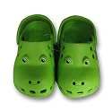 Toddler Boys Green Frog Clogs