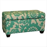 Upholstered Storage Bench in Gerber Surf