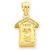 14k 3-D Alarm Box Pendant