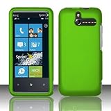 Neon Green Rubberized Hard Cover Case for Sprint HTC Arrive