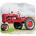Farmall Tractor-Red Adult T-Shirt