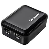 オウルテック 2年保証 ストロングAC充電器 2ポート 合計出力4.8A iPhone6s/6sPlus/6/6Plus/5s/iPad air2/mini4/Galaxy/Xperia等スマートフォン タブレットPC対応 ブラック OWL-ACU2F48-BK