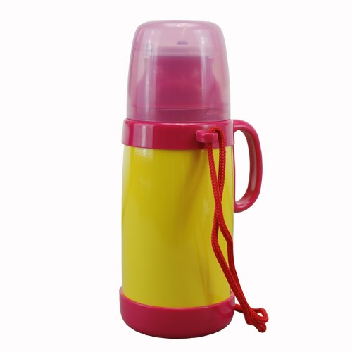 ZOO Double Stainless Vacuum Bottle for Kids Lunch, Pink