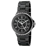 Peugeot Ladies PS4884BK Black Genuine Ceramic Swiss Black Dial Watch by Peugeot