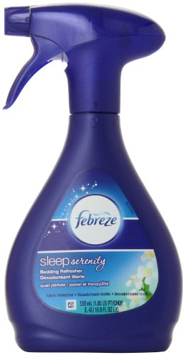 Febreze Sleep Serenity Bedding Refresher, Fabric Refresher, Quiet Jasmine (1 Count, 500 Ml), 16.9 Ounce