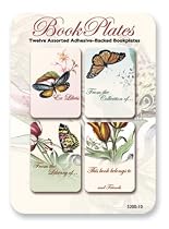 Butterflies - Set of 12 Assorted Adhesive Bookplates