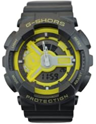 Waterproof Sporty Double Movement Digital Stop Watch with Night Light Wth0375