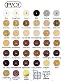FastCap Adhesive Cover Caps PVC Wood Natural Cherry 9/16' (1 Sheet 52 Caps)