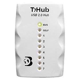 T7Hub 7-port USB 2.0 Hub, White