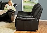 Promenade Black Leather Recliner by Coaster