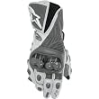 Alpinestars GP Plus Men's Leather Street Motorcycle Gloves w/ Free B&F Heart Sticker Bundle - Silver