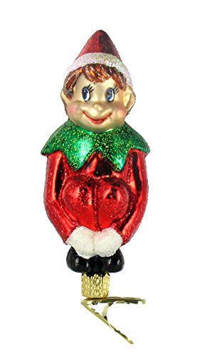 Old World Christmas Christmas Pixie w/Clip Glass Ornament Old World Christmas Christmas Pixie w/Clip Glass Ornament