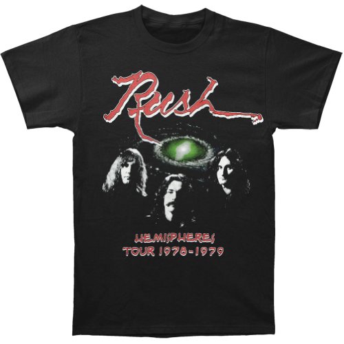 Rush Men's Hemispheres Tour 1978 T-shirt Black