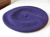 French Style Beret 100% Wool Felt ,One size adults Available in 4 colours Purple,Teal ,Grey and Cerise Pink.