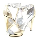 Bumper Elly01 Heels Gold Multi