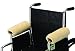 Nova Sheepskin Fleece Armrest Covers for Wheelchairs, Transport Chairs & Arm Chairs, Universal Fit, Washable, One Pair