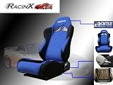 Blue with Black Universal Racing Seats - Pair