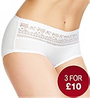 No VPL Low Rise Cotton Rich Shorts