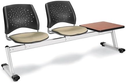 Stars Series Beam Seating - 73-3/4"W - 2 Seats with Table - Blue