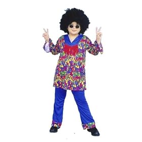 CHILD Hippie Power Brother Costume (Glasses and Wig not included)