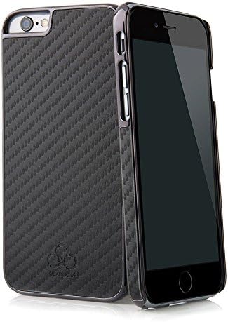 QUADOCTA iPhone 6s 6 (4.7") carbon case cover "Carboneum Metallic" black - carbon look material bumper as premium accessory for the original Apple iPhone 6/6s (4.7 inch)