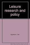 Leisure research and policy
