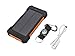 Solar Charger,SOMAN® Portable Solar Panel Charger 10000mAh Solar Banks Power Dual Solar Charger USB Port Solar Cell Phone Charger Rain-Resistant Dust-Proof and Shockproof (orange)