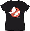 Ghostbusters Vintage Logo Black Junior's Tee T-Shirt