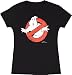 Ghostbusters Vintage Logo Black Junior's Tee T-Shirt