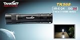 Tank007 TK568 compact ultrabright one AA battery CREE LED flashlight at 130 lumens