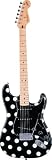 FENDER BUDDY GUY POLKA DOT STRATOCASTER MAPLE FINGERBOARD BLACK / WHITE DOTS