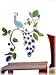 Colorful Peacock & Flowers Wall Mural Stickers Wallies