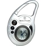 Smith & Wesson Backpacker's Water Drop Digital Clip Watch with Carabiner (Silver)