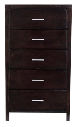 Modus Furniture Nevis 5 Drawer Chest, Espresso