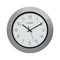 Atomic Wall Clock - Silver