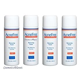 Acnefree Renewing Toner Pack of Four (4 X 4 Oz = 16 Oz)