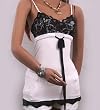 New Sexy Unique Lace Bust Tunic Rayon Strap white Top