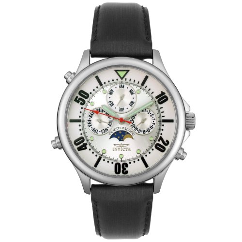 Invicta Men's 3011 Multi-function Gray Leather Watch