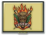 Vintage 50's Style 'ALOHA TIKI' Retro Cigarette/Business Card Holder