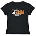 T-Shirt Womens Black " THE PERFECT CHILD IS A American Cocker Spaniel " Dogs