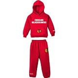 Reebok Chicago Blackhawks Kids Fleece Hoodie & Pant Set Kids 5/6